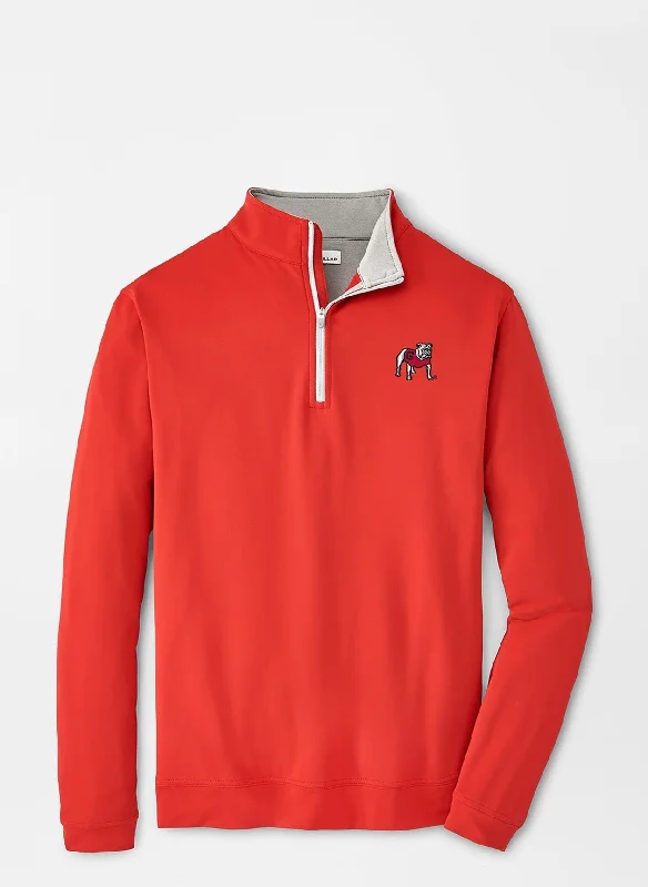 Men's Coats with Vintage StylePeter Millar Georgia Standing Bulldog Perth Performance Quarter-Zip Men's Coats with Vintage StylePeter Millar Georgia Standing Bulldog Perth Performance Quarter-Zip