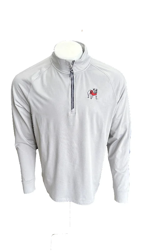 Men's Coats for Big and TallCutter and Buck UGA Adapt Eco Knit Quarter Zip Pullover Men's Coats for Big and TallCutter and Buck UGA Adapt Eco Knit Quarter Zip Pullover