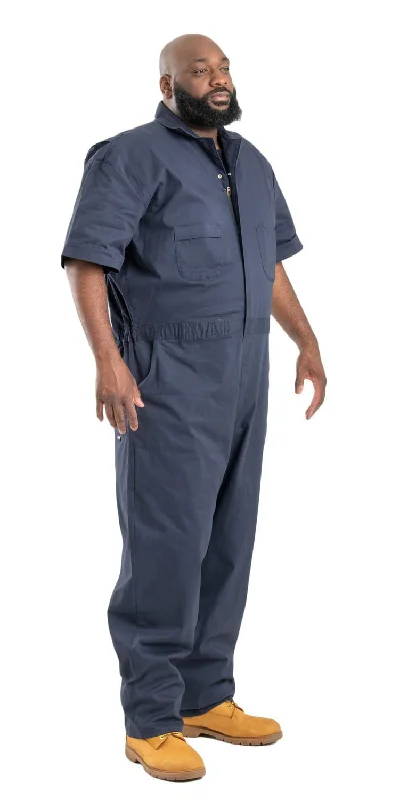 Men's Coats with LiningBerne Mens Navy Cotton Blend Highland Flex Poplin Coverall S/S Men's Coats with LiningBerne Mens Navy Cotton Blend Highland Flex Poplin Coverall S/S