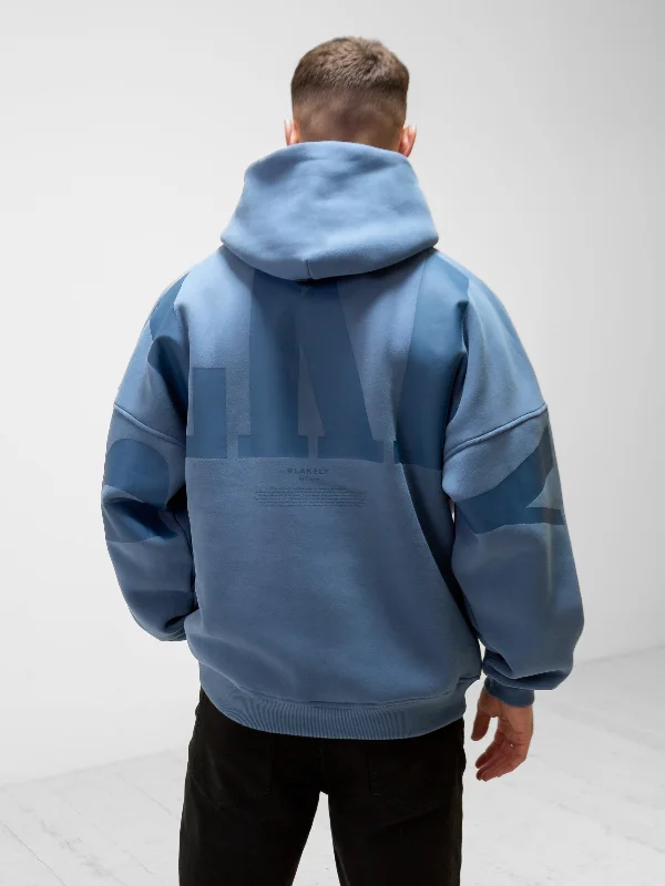 Men's Hoodies with ThumbholesBLKLY Relaxed Hoodie - Blue