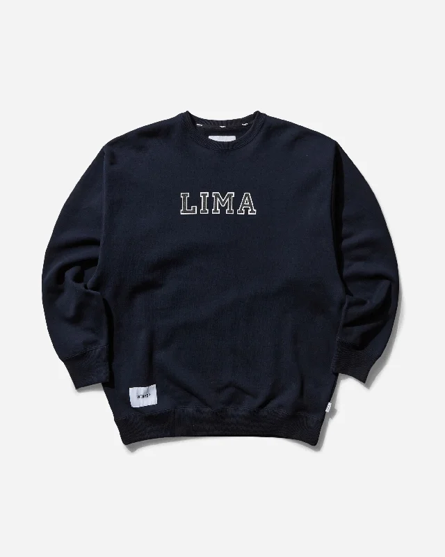Men's Hoodies with Reinforced StitchingMen's Academy Crewneck Sweatshirt Navy