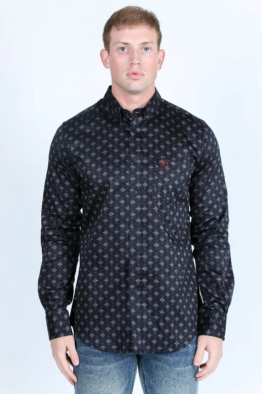 Men's Bold-Color Shirts for a Statement PieceMens Satin Cotton/Spandex Modern Fit Long Sleeve Shirt Men's Bold-Color Shirts for a Statement PieceMens Satin Cotton/Spandex Modern Fit Long Sleeve Shirt