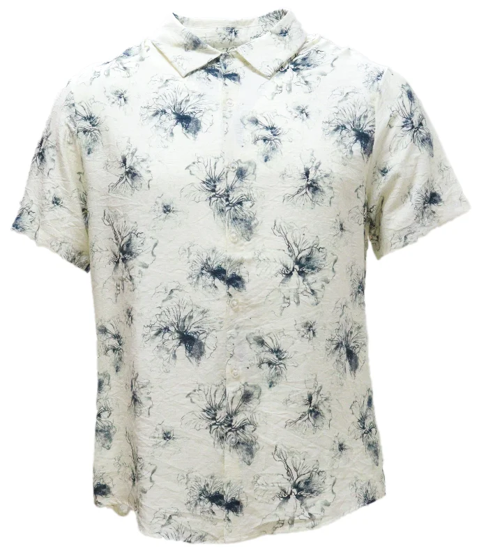 Men's Tab-Collar Shirts for a Crisp LookMens S/Slvs Printed Shirts With Regular Collar Mid