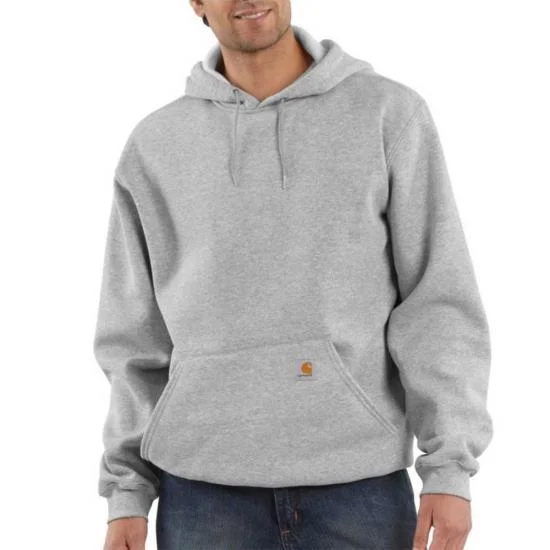 Men's Hoodies with Quilted LiningK121 Loose Fit Midweight Hoodie - Heather Grey