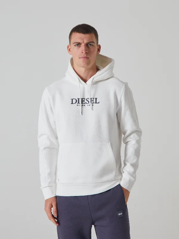 Men's Hoodies with Reinforced CuffsBurke Hoodie Solar White
