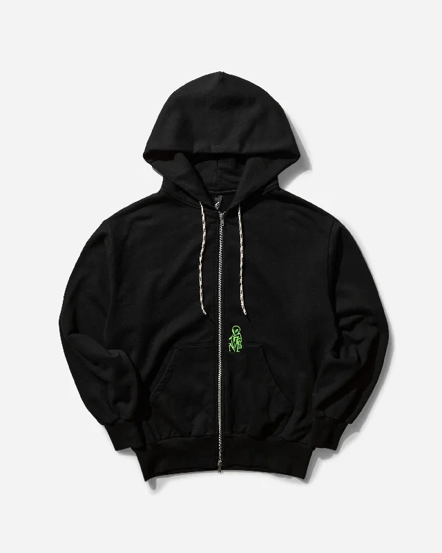 Men's Hoodies for HikingMen's Mini Alien Zip Through Hoodie Black