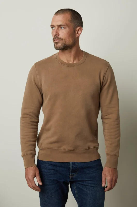 Men's Hoodies with EmbroideryMATTS CREW NECK SWEATSHIRT
