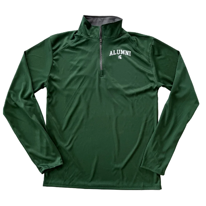 Men's Hoodies with Reinforced CuffsSpartan Alumni Quarter-zip Pullover