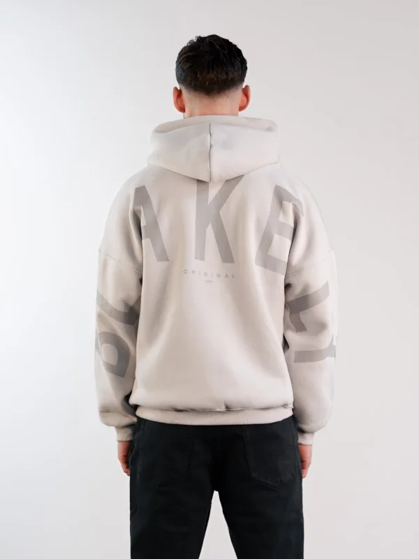 Durable Men's Canvas HoodiesTonal Idris Oversized Hoodie - Stone