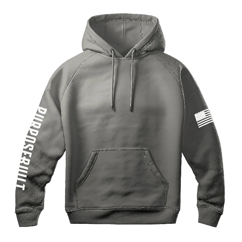 Men's Hoodies with Reinforced StitchingPB Logo Hoodie, Charcoal