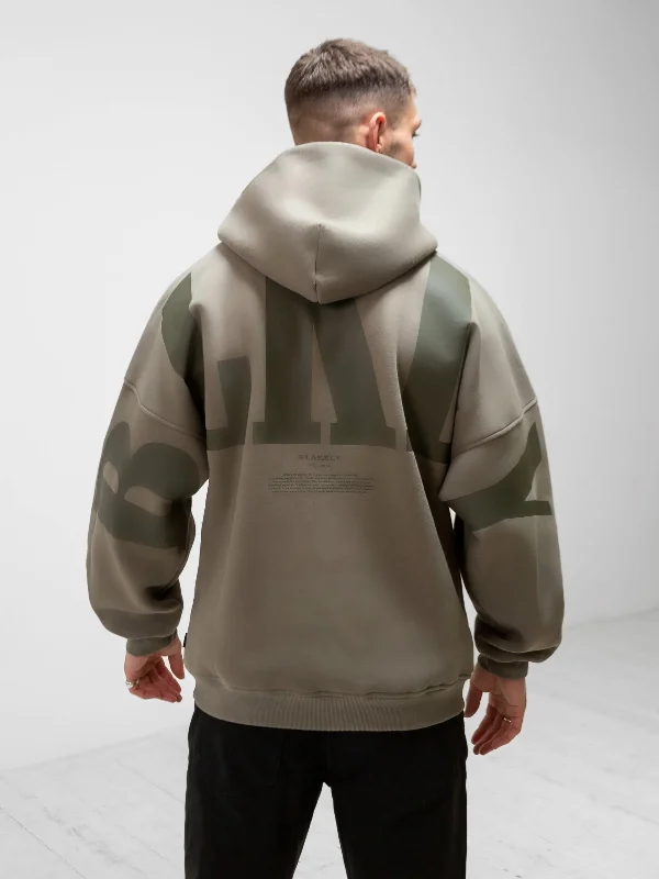 Men's Hoodies with Adjustable HoodsBLKLY Relaxed Hoodie - Safari Green