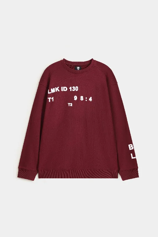 Men's Hoodies with Button-Down PocketsSlogan Print Sweatshirt