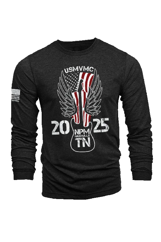 Men's Henley T-Shirts for a Casual TwistUS Military Vets MC Nashville - Long-Sleeve Shirt