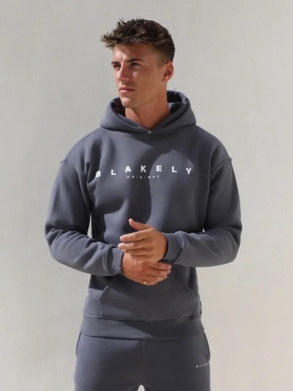 Warm Men's Thermal HoodiesEvolved Relaxed Hoodie - Blue