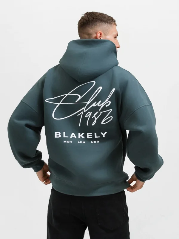 Men's Hoodies for TravelClub Relaxed Hoodie - Teal Green
