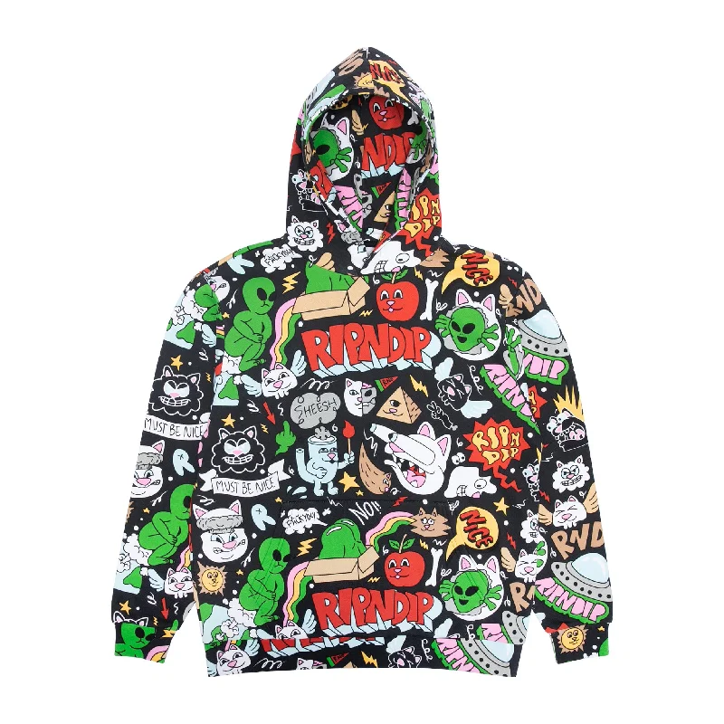 Men's Hoodies with Adjustable SleevesGood Days Hoodie (Black)