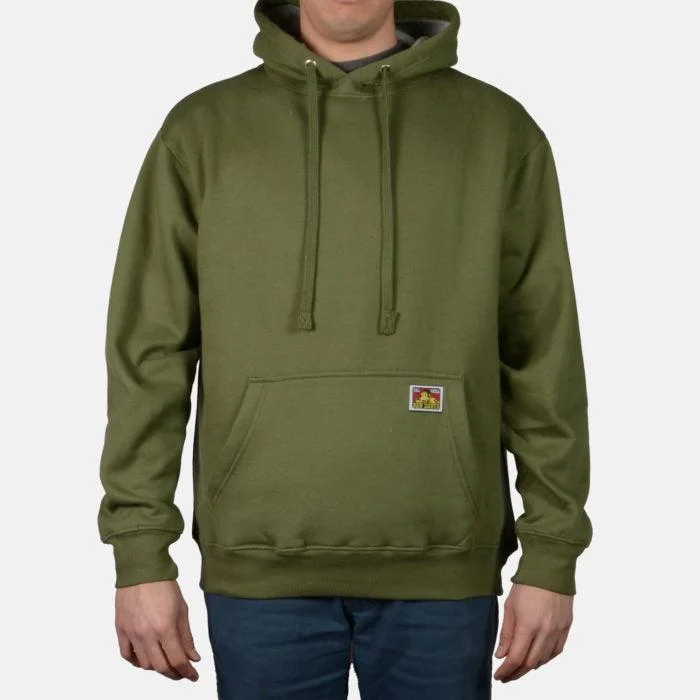 Men's Hoodies with InsulationHeavyweight Sweatshirt: Olive