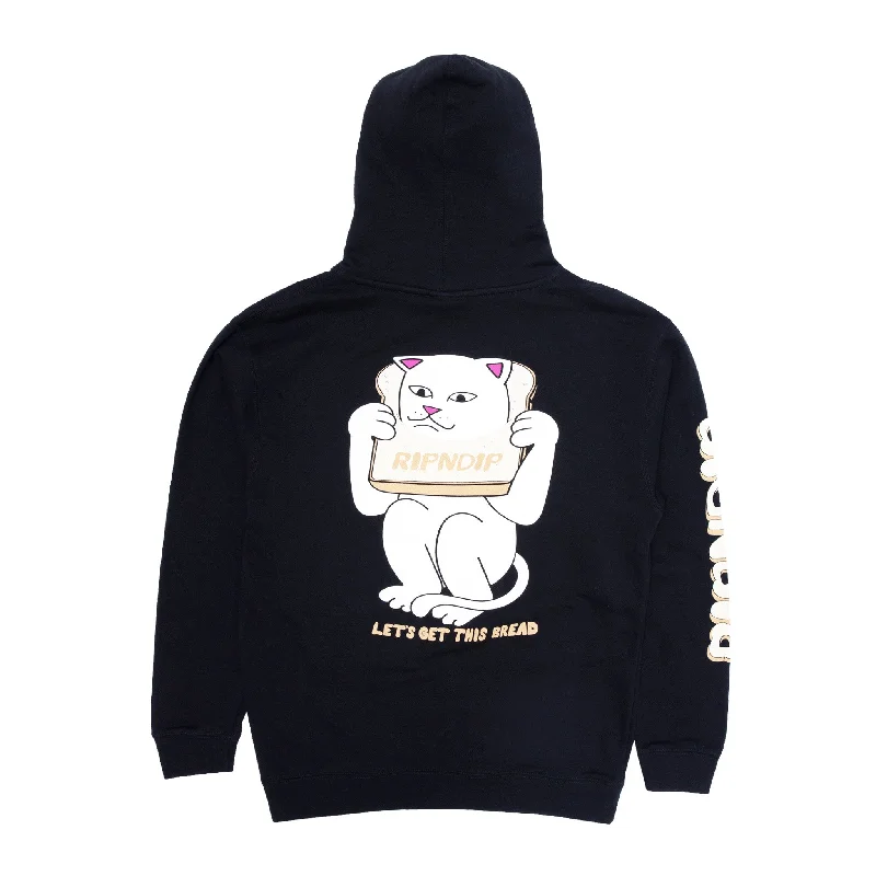 Men's Hoodies with Heavy-Duty ZippersGluten Free Hoodie (Black)