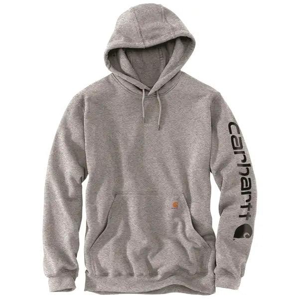 Men's Hoodies with Slim FitsK288 Loose Fit Midweight Logo Sleeve Graphic Hoodie - Heather Grey Men's Hoodies with Slim FitsK288 Loose Fit Midweight Logo Sleeve Graphic Hoodie - Heather Grey