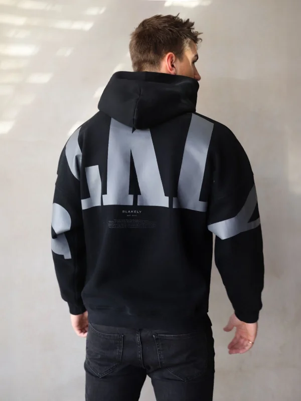 Men's Hoodies for AutumnBLKLY Relaxed Hoodie - Black