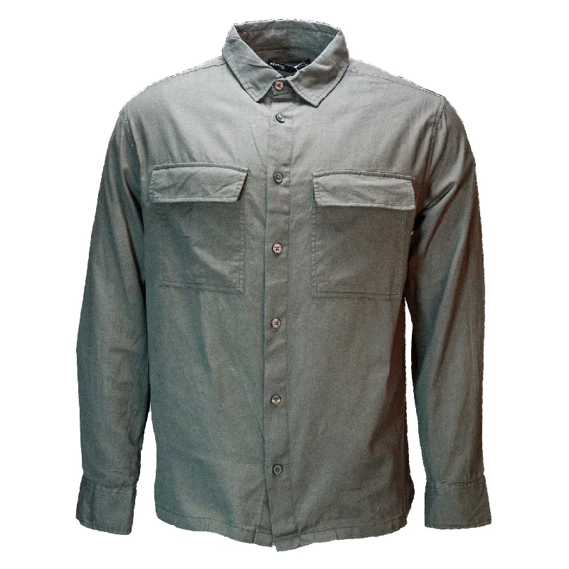 Men's Vintage T-Shirts for a Retro VibeBrown Linen Blend Field Shirt Brown
