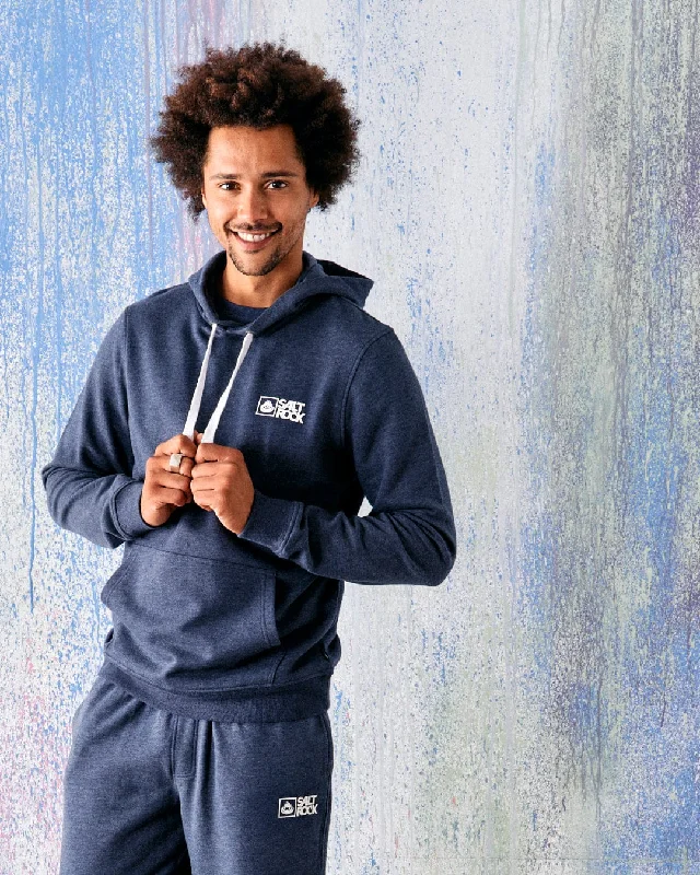 Men's Hoodies for Big and TallSaltrock Original - Mens Pop Hood - Blue Marl