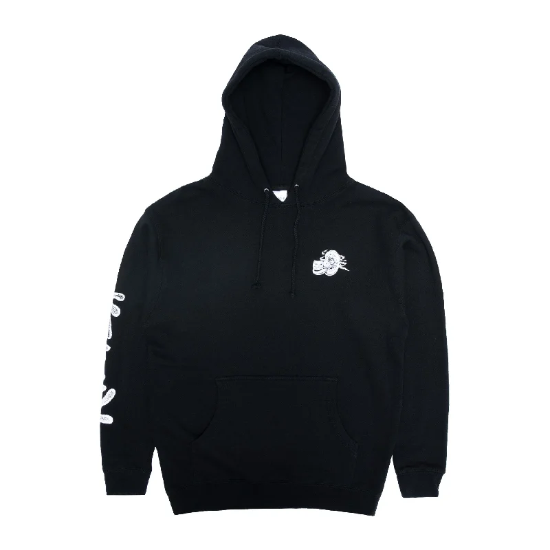 Men's Hoodies with Stretch FabricDark Twisted Hoodie (Black)