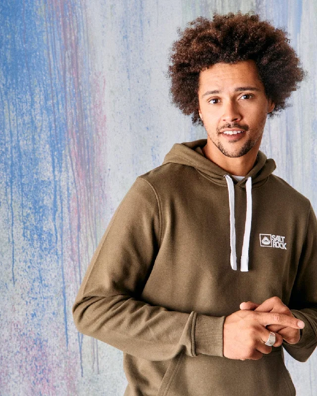 Men's Hoodies with Wind-Resistant FabricSaltrock Original - Mens Pop Hoodie - Green