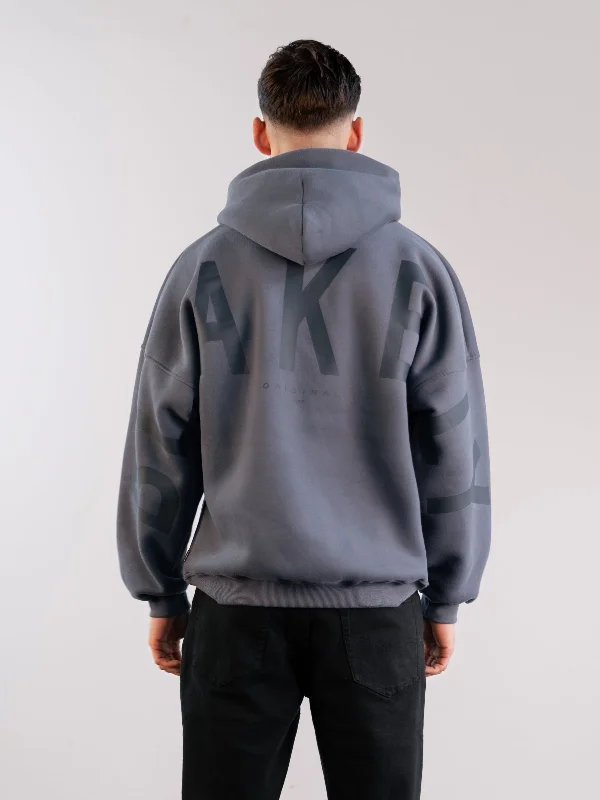Casual Men's Zip-Up HoodiesTonal Idris Oversized Hoodie - Blue