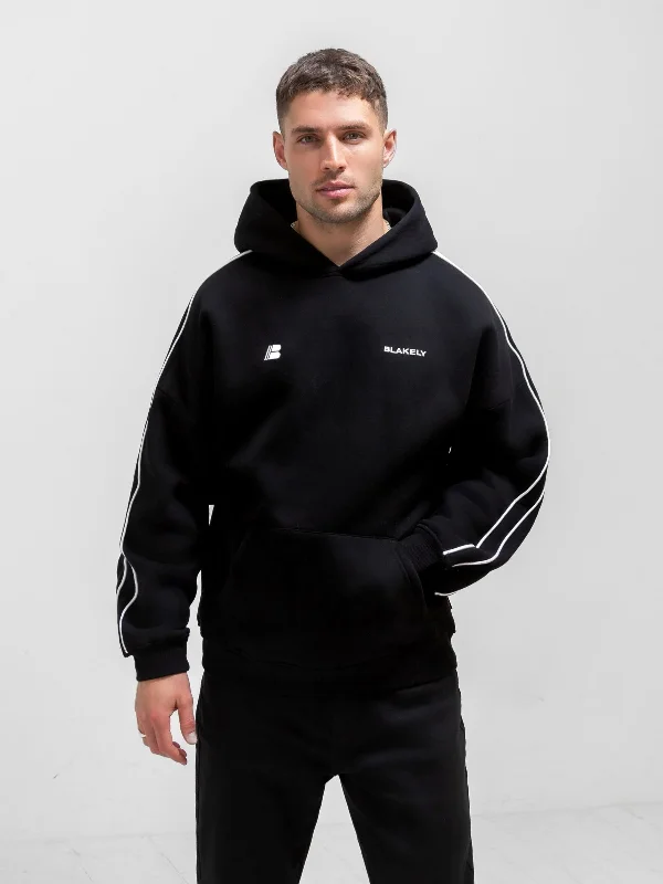 Functional Men's Workout HoodiesApex Pro Relaxed Hoodie - Black