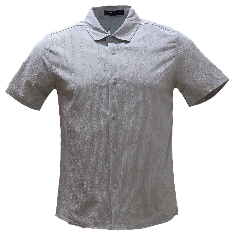 Men's Collared Shirts for Formal OccasionsBeige Short Sleeves Shirt Beige