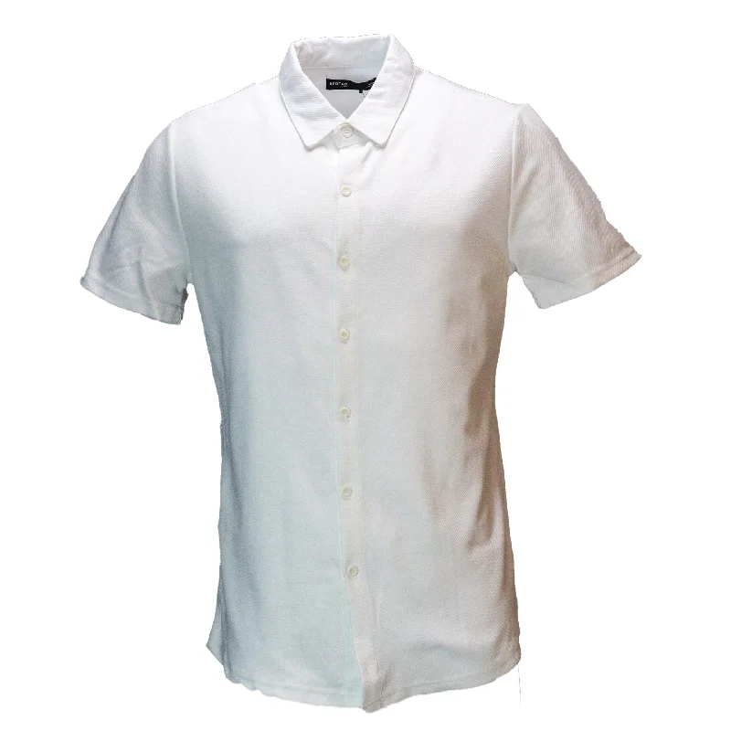 Men's Logo T-Shirts for Brand RepresentationWhite Jacquard Lounge Shirt White