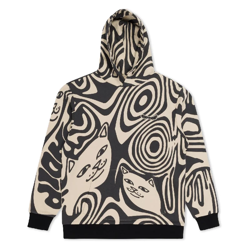 Men's Hoodies for Big and TallHypnotic Hoodie (Black/Cream)