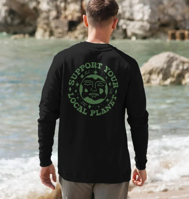 Fashionable Men's Streetwear HoodiesMen's Support Your Local Planet Sweatshirt
