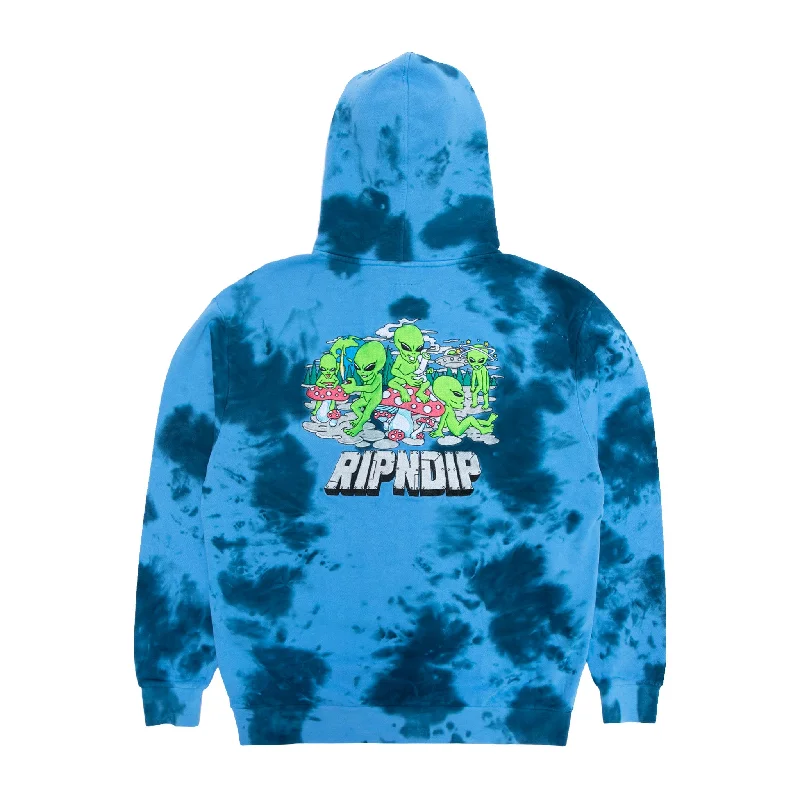 Men's Hoodies for Skinny MenSpace Gang Hoodie (Navy Lightning Wash)
