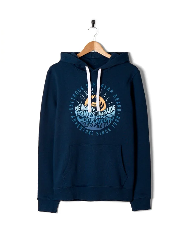 Men's Hoodies for Skinny MenLayers Cornwall - Mens Pop Hoodie - Blue