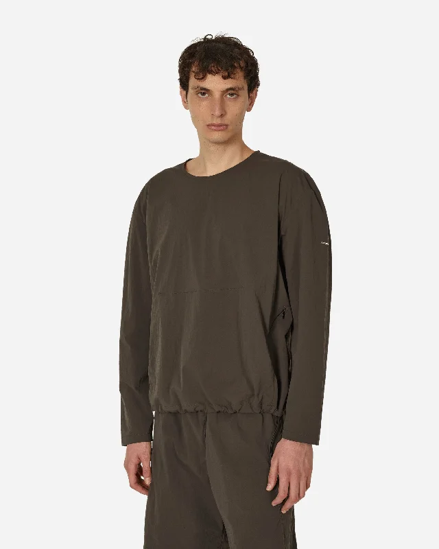 Men's Hoodies with Water-Repellent FabricShell Pullover Shale Brown