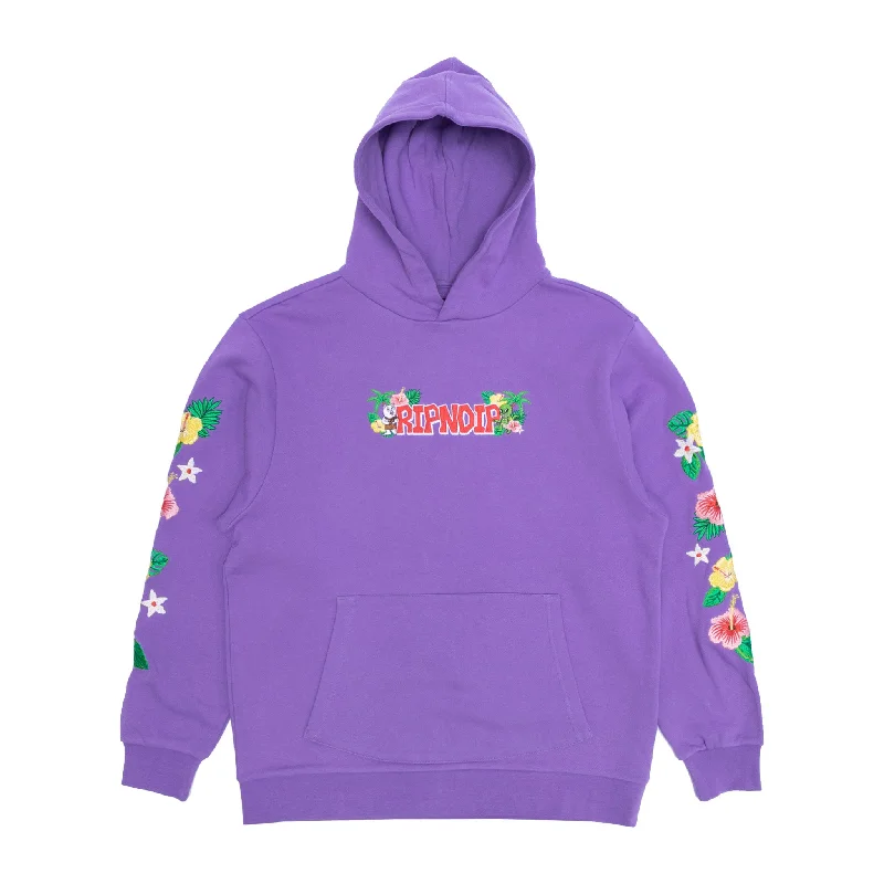 Men's Hoodies with Asymmetric ZippersAloha Nerm Hoodie (Lavender)