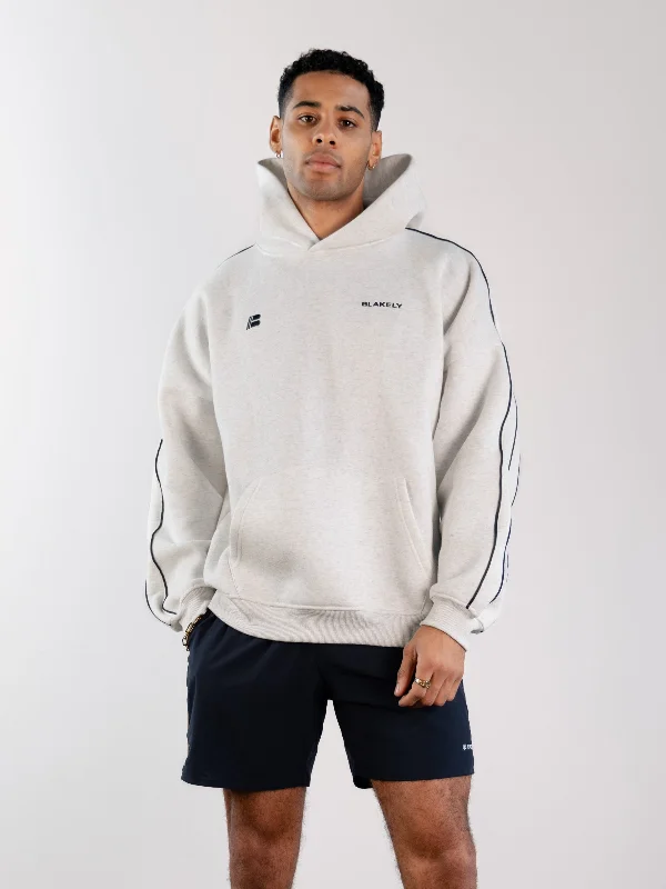 Modern Men's Tech HoodiesApex Pro Relaxed Hoodie - Marl White