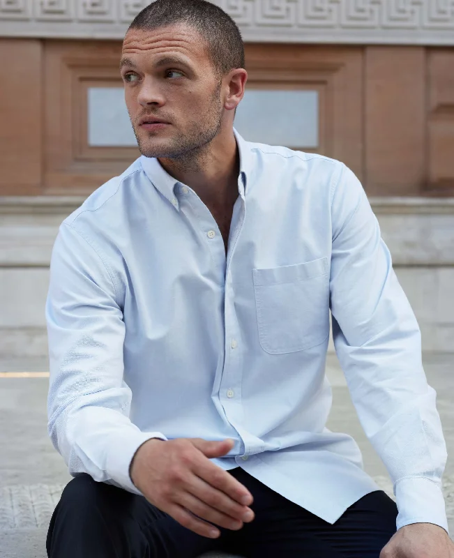 Men's Limited Edition Shirts for ExclusivityLight Denim Blue Classic Fit Oxford Shirt Men's Limited Edition Shirts for ExclusivityLight Denim Blue Classic Fit Oxford Shirt