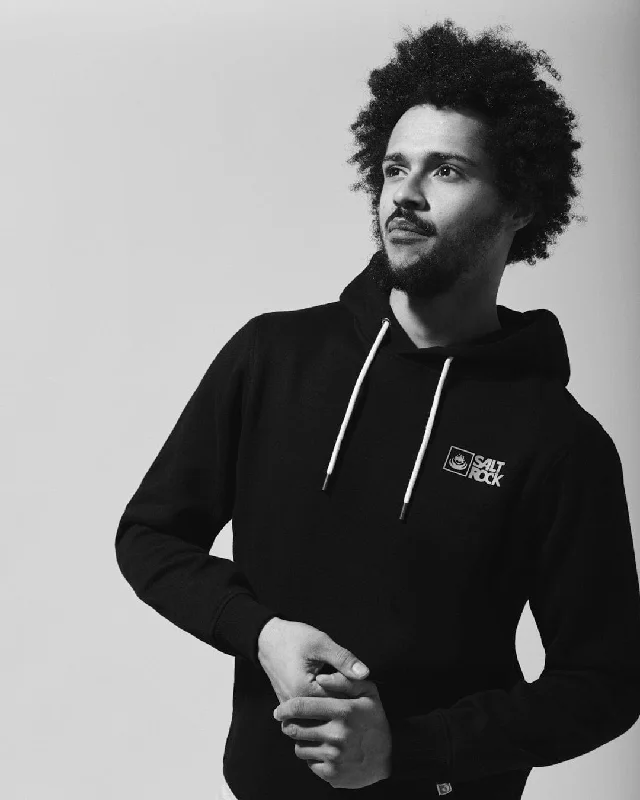 Men's Hoodies with Reflective StripesSaltrock Original - Mens Pop Hoodie - Black