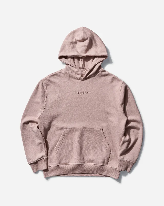 Affordable Men's HoodiesMen's Air Jordan Wordmark Fleece Pullover Hoodie Pink Oxford