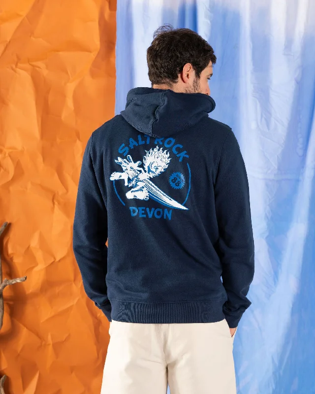 Men's Hoodies for Cold WeatherWave Rider Devon -  Mens Pop Hoodie - Blue
