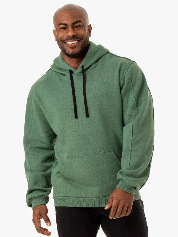 Luxurious Men's Cashmere HoodiesForce Pullover Hoodie - Green