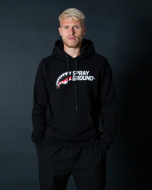 Men's Hoodies with Extra-Long SleevesHalf Logo Hoodie