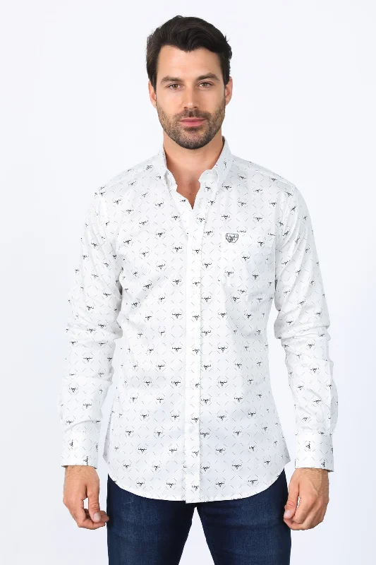 Men's Floral Print Shirts for Spring and SummerMens Satin Cotton Modern Fit White Long Sleeve Shirt Men's Floral Print Shirts for Spring and SummerMens Satin Cotton Modern Fit White Long Sleeve Shirt