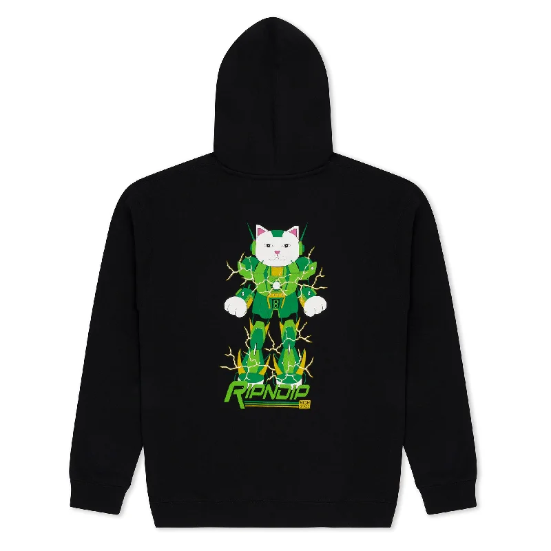 Men's Hoodies with Button-Down PocketsRipndip x Naggiven Nermbot Hoodie (Black)