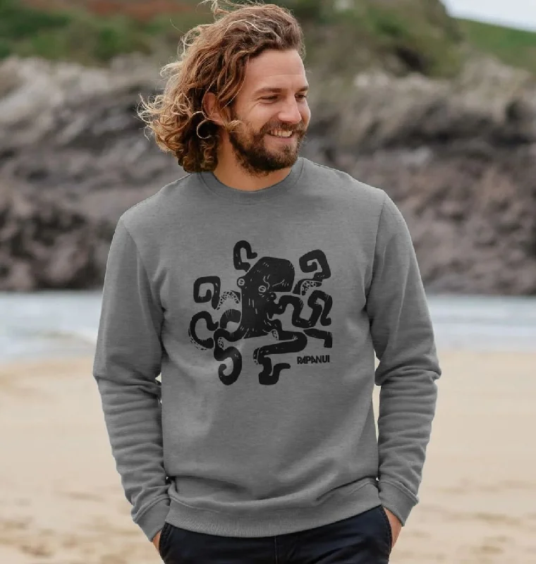 Men's Hoodies with Zipper DetailsOctopus Sweatshirt