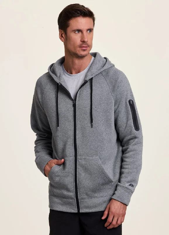 High-Quality Men's French Terry HoodiesIn Motion Full Zip Fleece Hoodie