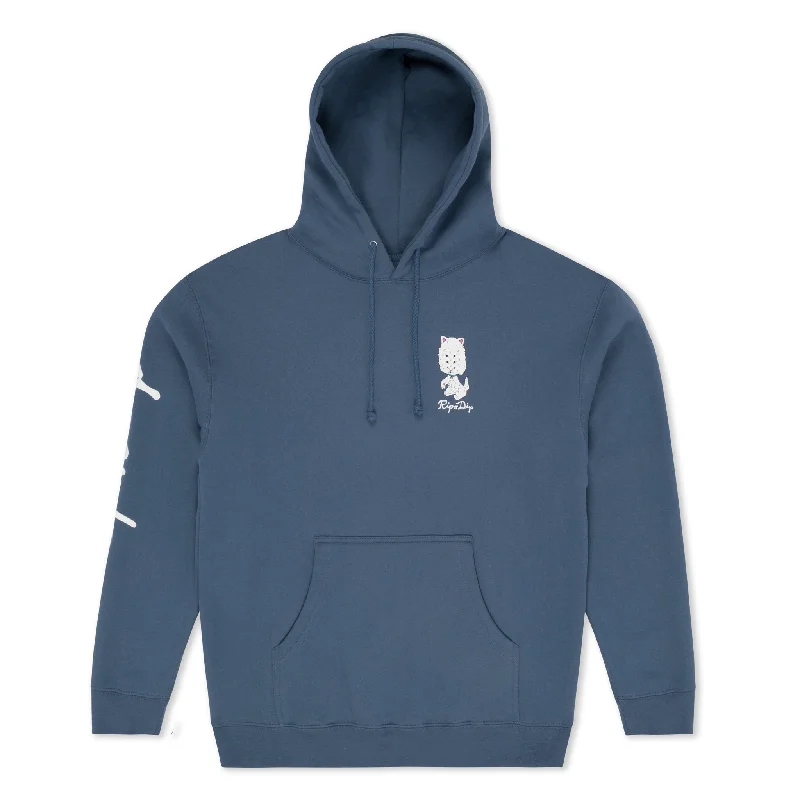 Men's Hoodies with ThumbholesBig Head Hoodie (Storm Blue)